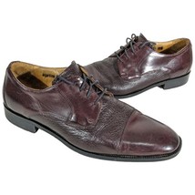 Pronto Uomo Firenze Mens Size 11 M Cordovan Leather Cap Toe Italian Oxfo... - $1,129.00 MXN