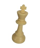 White Chess King Staunton Felt Bottom Replacement Plastic Game Piece Tou... - $21.66 CAD