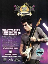 John Mayer 2009 Mayercraft Carrier Cruise Ernie Ball guitar strings 8 x 11 ad - £3.38 GBP