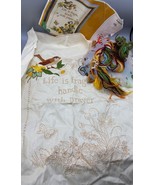 Vtg Partially Complete Bucilla Embroidery Kit &quot;Life Is Fragile&quot; Wall Art... - $11.22