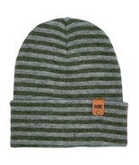 HAAKWEAR Classic RORO Cuffed Beanie / Hat - Gray / Green, Made in USA - $39.66 CAD