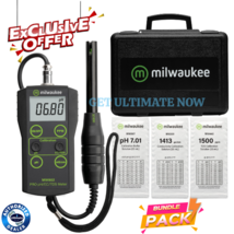 Milwaukee MW802 PRO 3-in-1 pH, EC, TDS Combo Meter with ATC with Hard Carrying C - £188.25 GBP