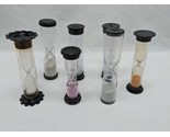 Lot Of (7) Black Board Game Sand Timers - $44.54