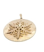 Vintage Sign AG Abbott Gotshall Sterling Silver Large Snowflakes Round O... - $2,894.41 MXN