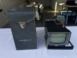 Vintage JVC Delmonico 4T20U. 4 Inch Portable Tv 1962 Untested Japan W/Case - $49.49