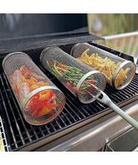 Outdoor picnic stainless steel round barbecue cage - £17.93 GBP+