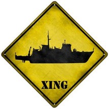 Destroyer Xing Novelty Mini Metal Crossing Sign MCX-180 - £13.30 GBP