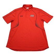UL Ragin Cajuns Shirt Mens M Red Black Polo Under Armour Football Golf - £14.70 GBP