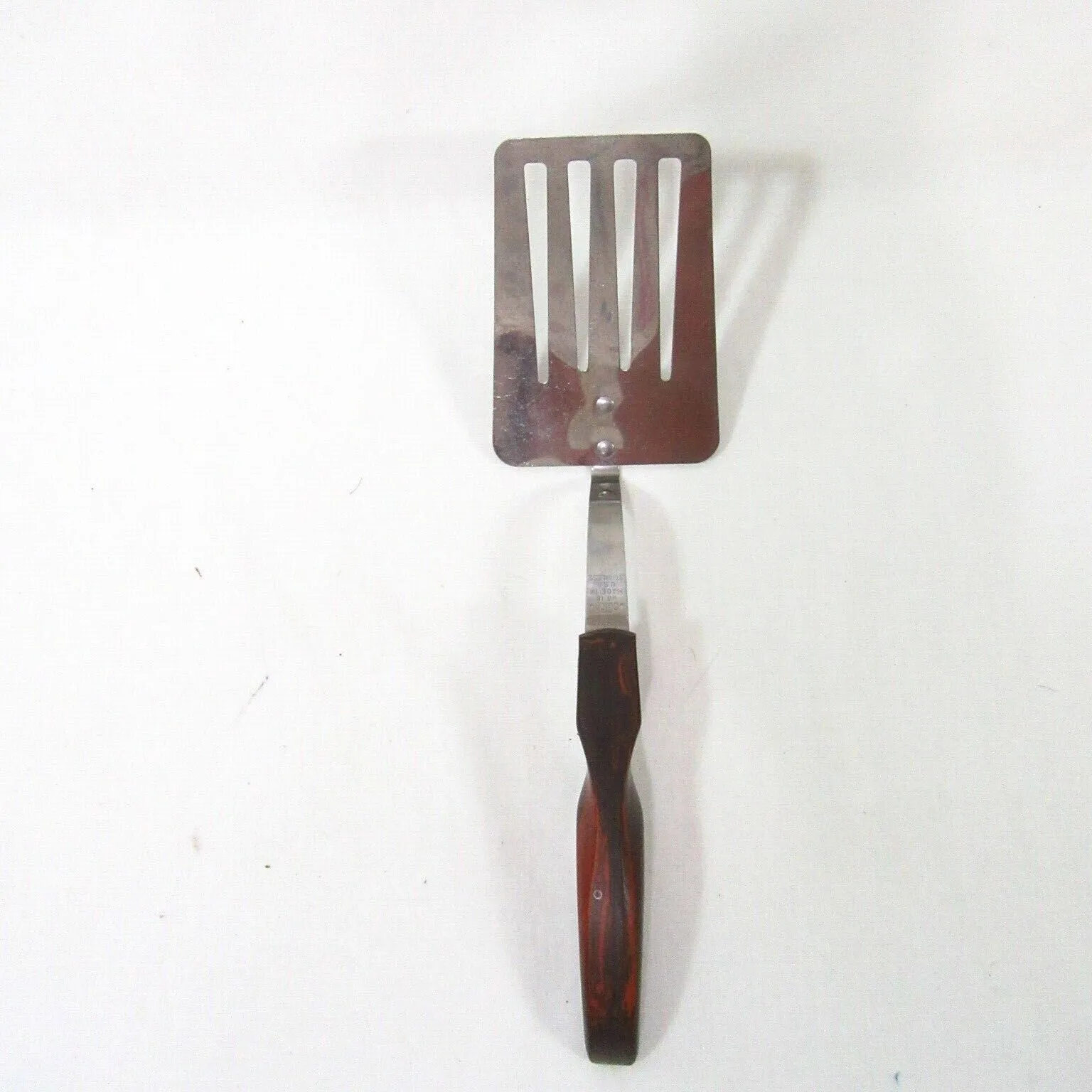 CUTCO No 16 Stainless Steel Brown Handle 12-inch Slotted Spatula - $30.00