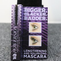 Lot of 2 Lengthening and Perversion Volumizing Mascara Black Travel Size 0.1 oz - £12.60 GBP