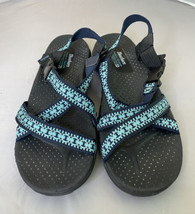 Sketchers Outdoor Lifestyle Strappy Hiking Sandals Women’s Sz 8 Blue Gre... - $24.95