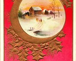 Vtg Postcard 1910s - May This Be a Very Merry Christmas Embossed Gilded ... - $7.08