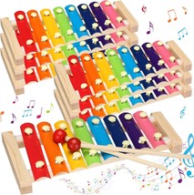 A Set Of Six Wooden Xylophones For Kids, Complete With Mallets For Playing - $32.99