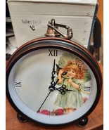 Vintage Retro Analog Alarm Clock, 4 inch Super Silent Non Ticking Small ... - $22.50