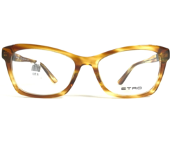 Etro Eyeglasses Frames ET2628 764 Black Clear Brown Horn Cat Eye 53-17-140 - £51.31 GBP