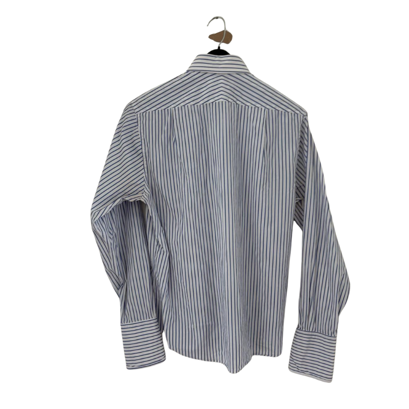 Charles Tyrwhitt Men’s Slim Fit Dress Shirt 17/37 Blue Stripe Long Sleeve Item image 2