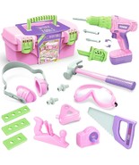 Kids Tool Set, Toddler Tool Set With Electric Toy Drill Tool Box Pretend... - £51.59 GBP