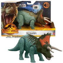 Year 2021 Jurassic World Dominion Electronic Dinosaur Roar Strikers TRICERATOPS - £35.39 GBP