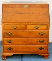 Ethan Allen Heirloom Nutmeg Maple Colonial Early American Secretary Desk - £1,106.62 GBP
