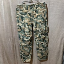 Levis Cargo Jeans Mens 36x29 Camo Pockets Army 12462 Heavy Thick Outdoor... - $20.73