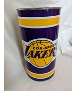 La Lakers NBA Métal Poubelle Peut P&amp;K Products Basketball 19 &quot; Vintage - £115.40 GBP