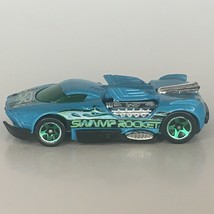Hot Wheels Maelstrom Swamp Rocket SR Toy Car Turquoise Blue 2000 Die-Cast Loose - £3.13 GBP