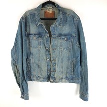 H&amp;M &amp;Denim Mens Denim Jacket Retro Trucker Medium Wash Cotton XL - £22.70 GBP