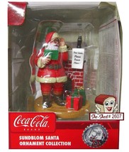 2006 Coca Cola 75th Anniversary Sunblom Santa Christmas Ornament - £8.64 GBP
