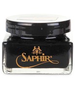 SAPHIR Pommadier BLACK 01 Creme Shoe Boot Polish Square Glass Jar Medail... - $1,300.88 MXN