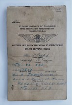 1943 original WWII PILOT INDOCTRINATION RATING form book BOOK alan f. en... - £53.70 GBP