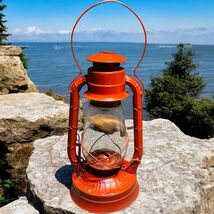 Vtg Dietz Lantern No. 2 Blizzard USA Made NY Oil Lantern Red Railroad La... - $45.87