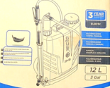 Jact 3 Gallon Manual Knapsack Sprayer XP-12 Lightest Backpack Series - £102.25 GBP
