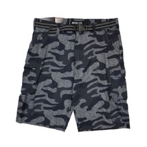 IRON CO Men&#39;s Belted Cargo Shorts Camo Size 34 New with tags - £11.62 GBP