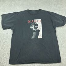 Vintage Adult Mario Logo Graphics Outdoor Pullover Casual T-shirt Tee Me... - $11.40