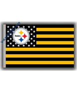 Pittsburgh Steelers Football Star&amp;Strip US Flag 90x150cm 3x5ft Fan Best ... - £10.89 GBP