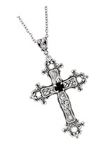 Sacina Gothic Cross Necklace, Cross Choker, Cross Necklace - $47.83