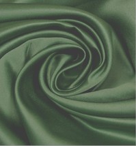 3yds Microfiber Duchess Type Satin Sage Green Fabric - £22.95 GBP