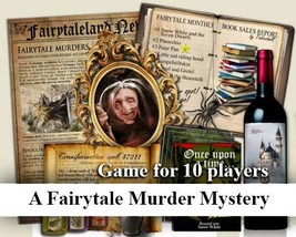 FAIRYTALE Murders Mystery dinner  party, Game download for 10 players.  - $375.27 MXN