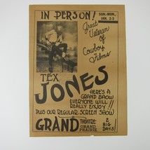 Movie Theater Poster Cowboy Western Star Jack Jones aka Tex Jones Vintag... - £79.92 GBP