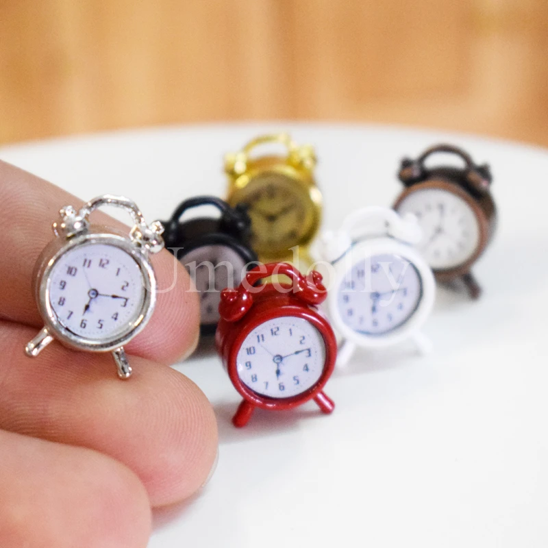 1PCS Dollhouse Miniature Mini Alarm Clock for Blyth, Licca, Pullip, Holala, - £7.03 GBP