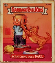 1987 Topps Garbage Pail Kids 410a Scratching Pole Paul Sticker Card Series 10 - £4.01 GBP