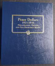Whitman Peace Dollar Coin Album 1921-1935 P,D and San Francisco #9130 - $29.95