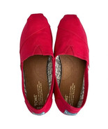 TOMS Alpargata Magenta Pink Canvas Shoes Size 8.5 - $39.66 CAD