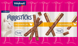 Vitakraft PurrSticks Chicken Treats for Cats 6 count Vitakraft PurrSticks Chicke - £10.45 GBP