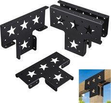 4Pcs Heavy Duty Pergola Corner Brackets Extension 3-Way T Brackets For 4... - $842.62 MXN