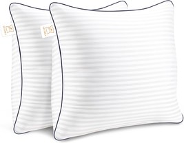 Throw Pillows Insert: Two 18&quot; X 18&quot; Decorative Pillows For Couch And, Wh... - £32.88 GBP