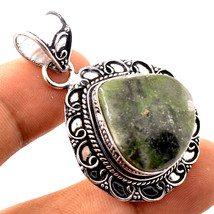 Green Aventurine Vintage Style Gemstone Handmade Pendant Jewelry 1.90&quot; SA 1811 - £5.18 GBP