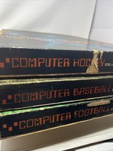 Lot Of 3 1969 Electronic Data Computer Hockey + Football + Baseball Unte... - $67.50