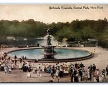Bethseda Fountain Central Park New York CIty NY NYC UNP DB Postcard U20 - $2.63