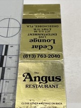 Vintage Matchbook Cover  The Angus Restaurant  Okeechobee, FL  gmg  Unst... - £9.92 GBP
